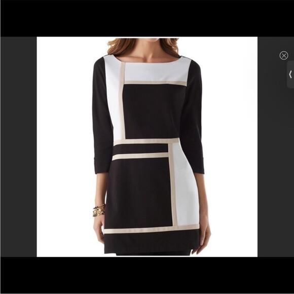 White House Black Market‎ Colorblock Tunic XS - Picture 1 of 7